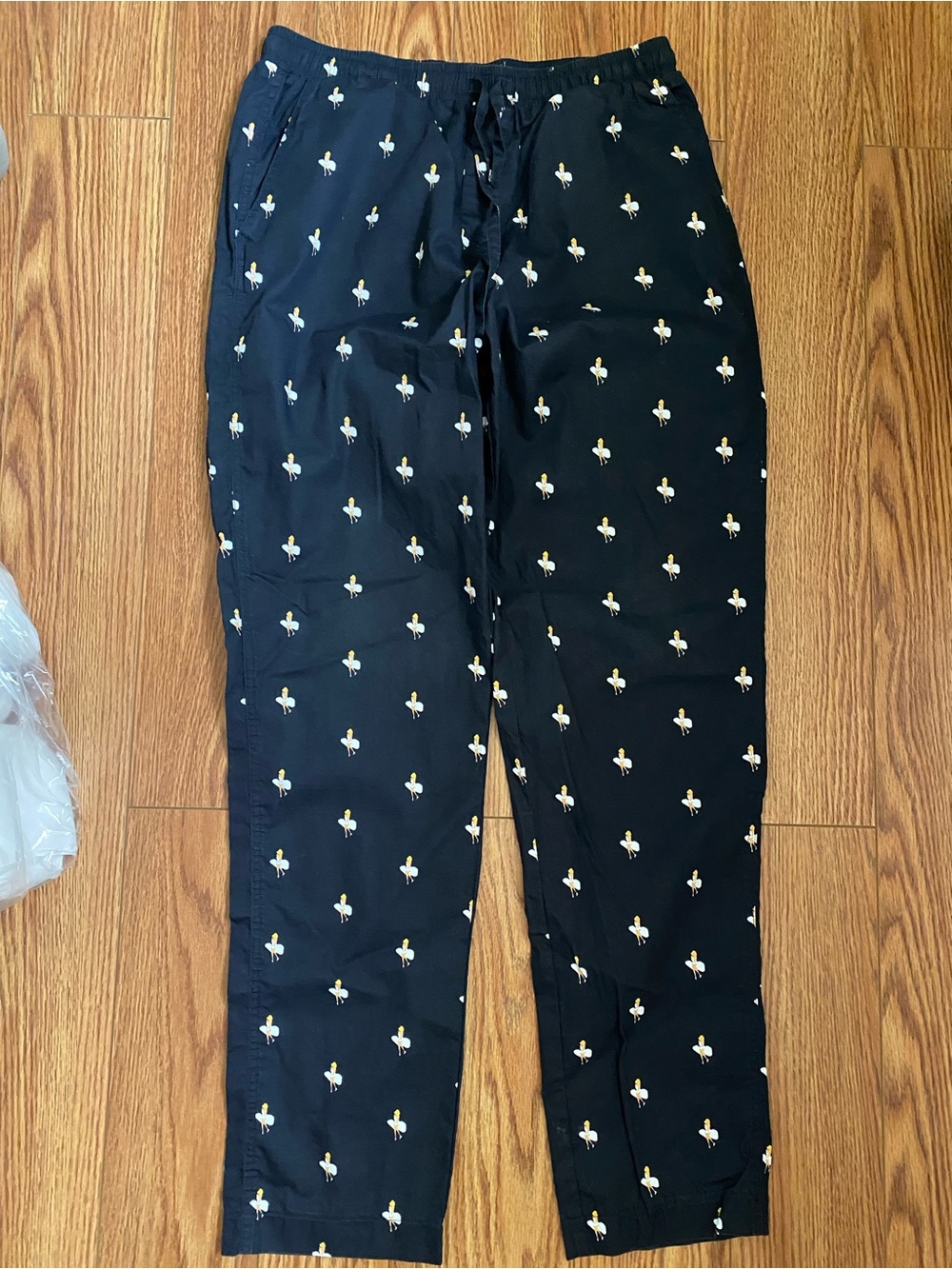 A-dam Robert Marilyn Monroe print Navy Lounge Pajama Pants Men M organic cotton
